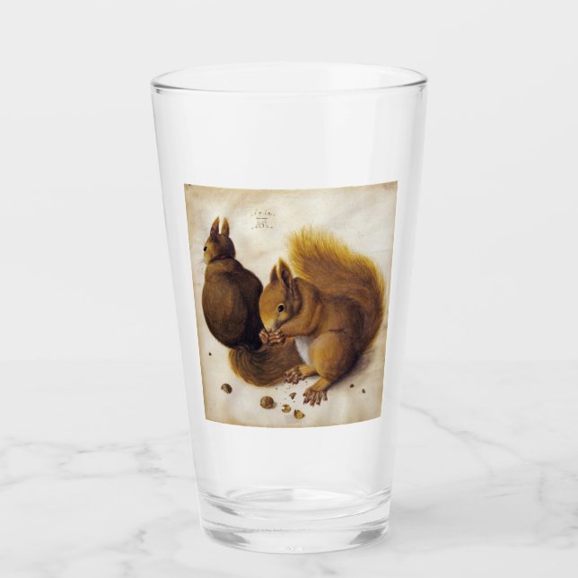 Copo De Pint Dois esquilos vermelhos (por Albrecht Dürer) (Frente)