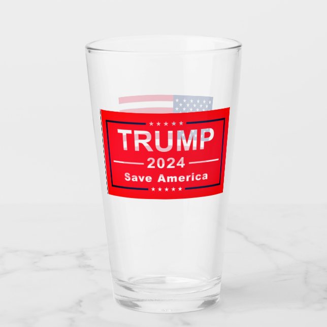Copo De Pint Donald TRUMP 2024 Beer Pint Glass (Frente)
