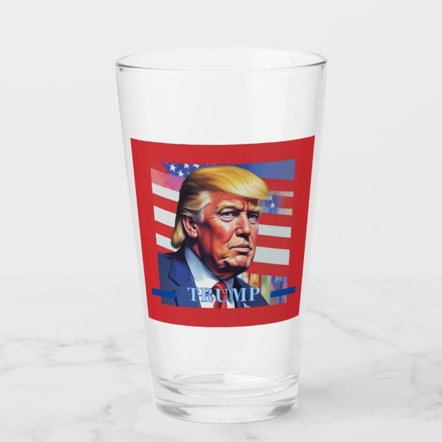 Copo De Pint Donald Trump Pop Art (Frente)