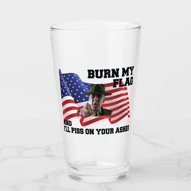 Copo De Pint Don't burn my flag (Frente)