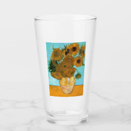Copo De Pint Doze girassóis em um vaso (pintura em vida estátic