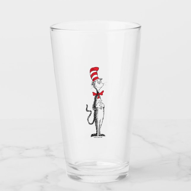 Copo De Pint Dr. Seuss e o Gato no Chapéu de Pé (Frente)