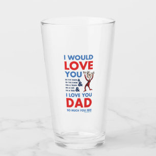 Copo De Pint Dr. Seuss Eu Amo Você Papai Tanto Como Você Vê