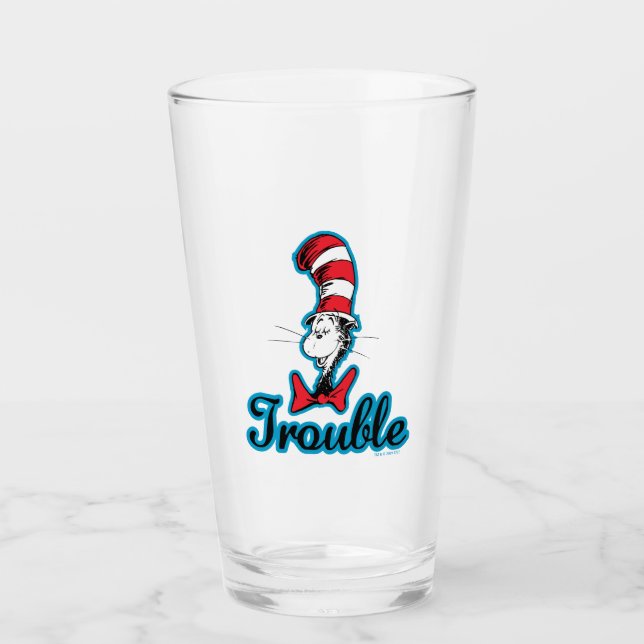 Copo De Pint Dr. Seuss | Gato no Hat Trouble (Frente)
