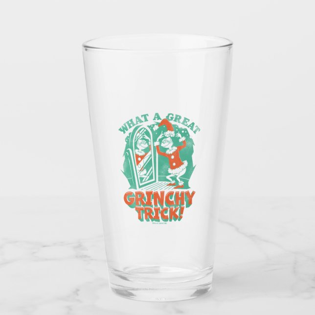 Copo De Pint Dr. Seuss | Que truque Excelente de Grinchy! (Frente)