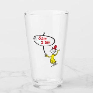 Copo De Pint Dr. Seuss Sam-I-Am segurando cartaz