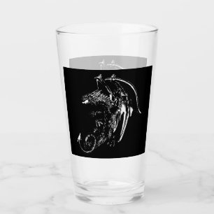 Copo De Pint Dragão da Fantasia Gótica Mítica Noturna Arte