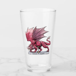 Copo De Pint Dragão Vermelho: Garnet de Birthstone em janeiro