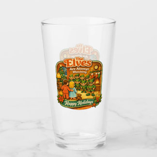 Copo De Pint Duendes engraçados de Natal vintage estão sempre v