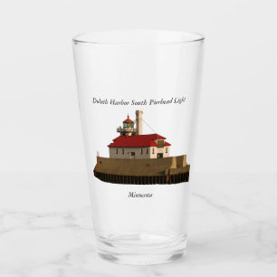 Copo De Pint Duluth South Pierhead Light glass