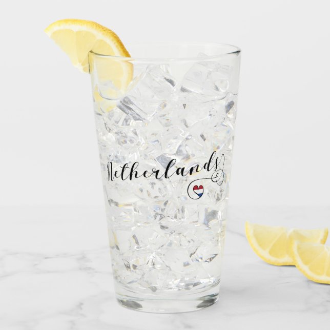 Copo De Pint Dutch Heart Flag, Dutch Design (Gelo frontal)