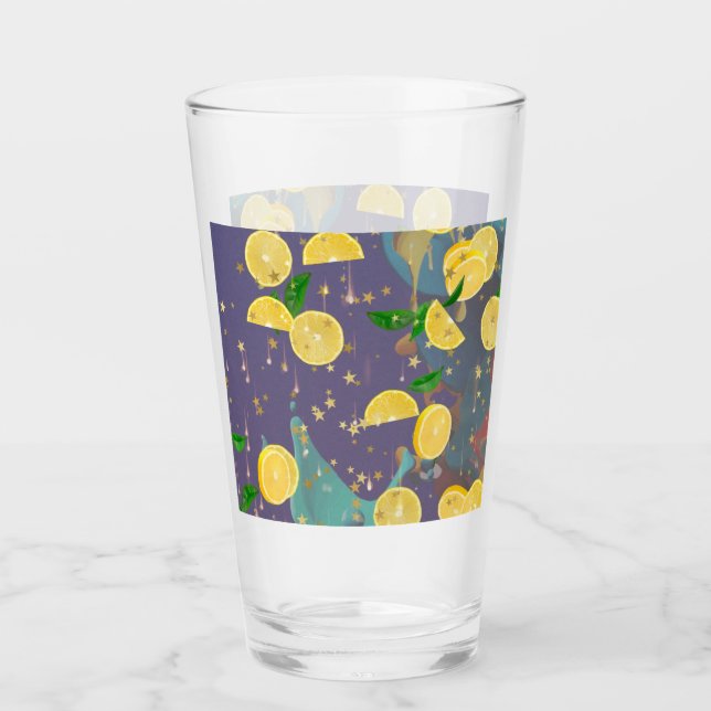 Copo De Pint É laranjas caindo (Frente)