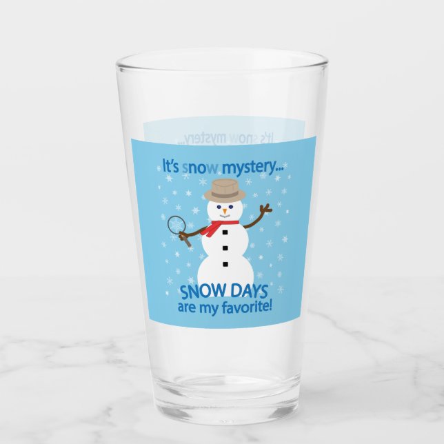 Copo De Pint É o mistério da Detetive Snowman Blue (Frente)