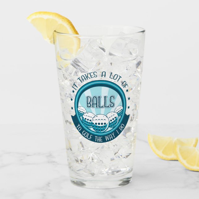 Copo De Pint É Preciso Muitas Bolas Para Golfe Da Maneira Que E (Gelo frontal)