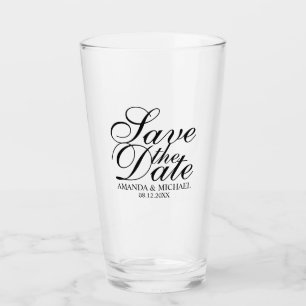 Copo De Pint Economias elegantes do casamento do roteiro a data