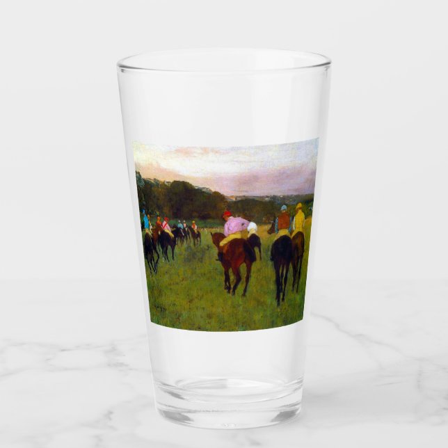 Copo De Pint Edgar Degas Race Horses em Longchamp (Frente)