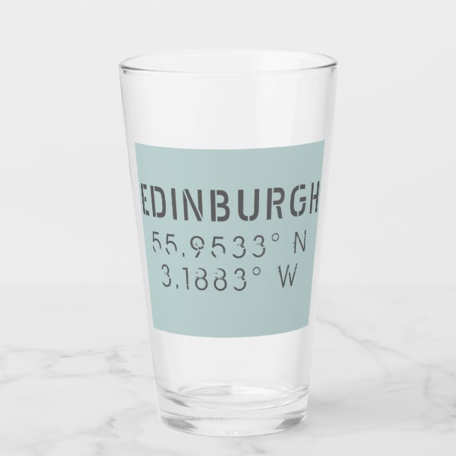 Copo De Pint Edinburgh Latitude & Longitude (Frente)