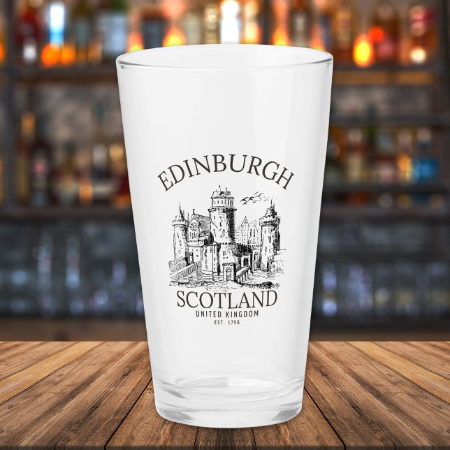 Copo De Pint Edinburgh | Vintage United Kingdom Souvenir (Criador carregado)