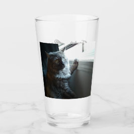 Copo De Pint Editor Cat by RoseWrite Glass Cup