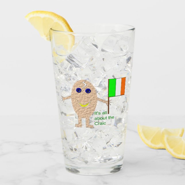Copo De Pint Egg Irlandês Patriótico (Gelo frontal)
