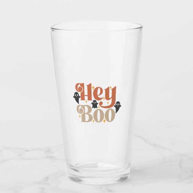 Copo De Pint Ei Boo Boho Halloween Ei Boo Fantasma (Frente)