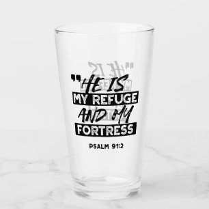 Copo De Pint Ele é meu refúgio e minha fortaleza - Bíblia Salm