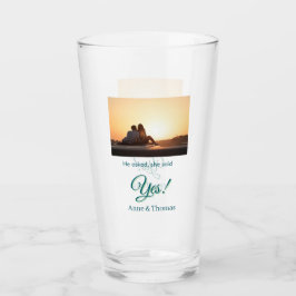 Copo De Pint Ele perguntou que ela disse que sim, foto usada co