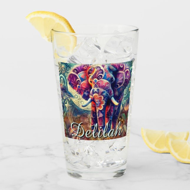 Copo De Pint Elefante Whimsso - Estrelas Noturnas Lua Personali (Gelo frontal)