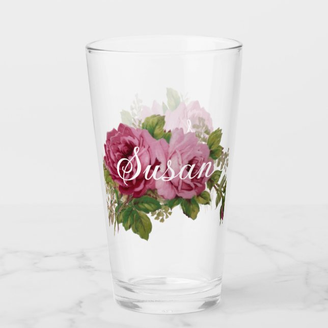 Copo De Pint Elegância Rosa Pálido (Frente)