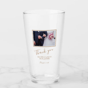 Copo De Pint Elegante Casamento Obrigado Foto