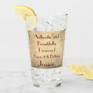Copo De Pint Elegante Personalizado Feliz 50º Aniversário