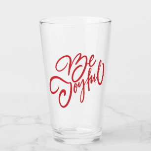 Copo De Pint Elegante Seja Joyful Holiday Design