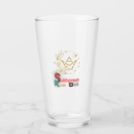 Copo De Pint Elegante Sukhpreet Kaur Taça de Vidro Personalizad