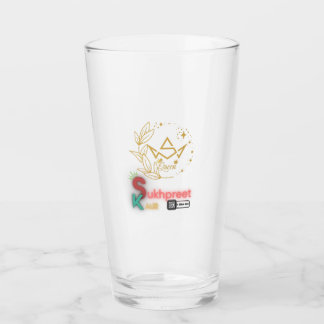 Copo De Pint Elegante Sukhpreet Kaur Taça de Vidro Personalizad