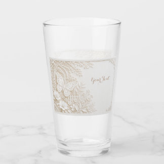 Copo De Pint Eleganter Papercut Schmetterling mit Blumenrahmen