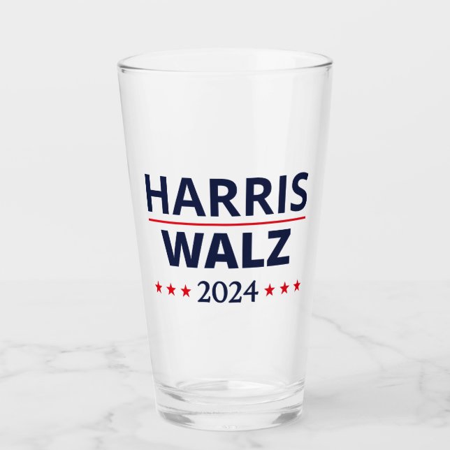 Copo De Pint Eleição de Harris Walz 2024 III (Frente)