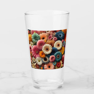 Copo De Pint Eleve Seu Espaço Gerbera Daisy Floral Colorida 