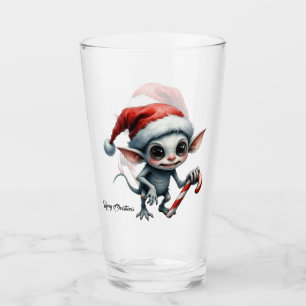 Copo De Pint Elfo de Natal com Candy Cane.