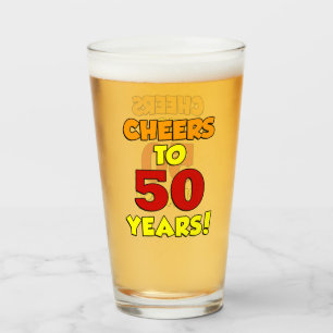 Copo De Pint Elogios a 50 anos colorido