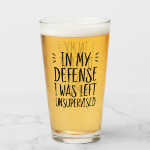 Copo De Pint Em minha defesa, fui deixado sem supervisão