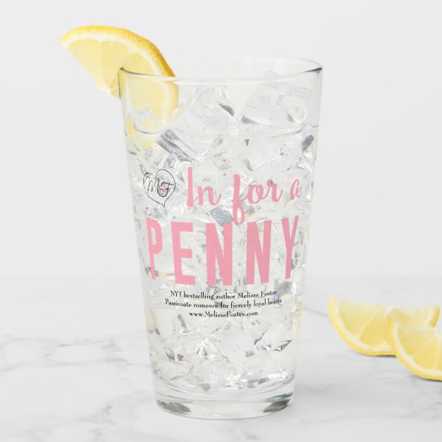 Copo De Pint Em um vidro de Bebendo de Penny (Gelo frontal)