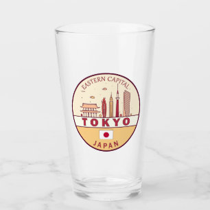 Copo De Pint Emblem Skyline Cidade do Japão em Tóquio