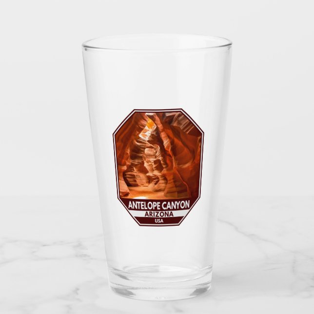 Copo De Pint Emblem Viagem de Arizona de Antoíloga (Frente)