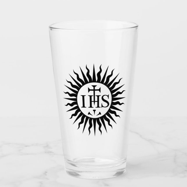 Copo De Pint Emblema da Sociedade de Jesus (Frente)