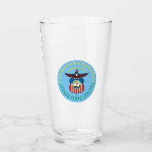 Copo De Pint Emblema de Columbus, Ohio em vidro