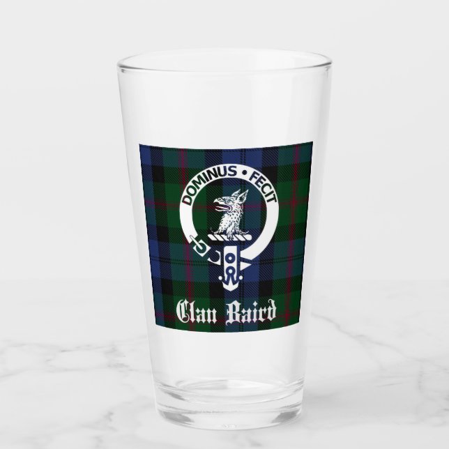 Copo De Pint Emblema e Tartã do Clã Baird (Frente)