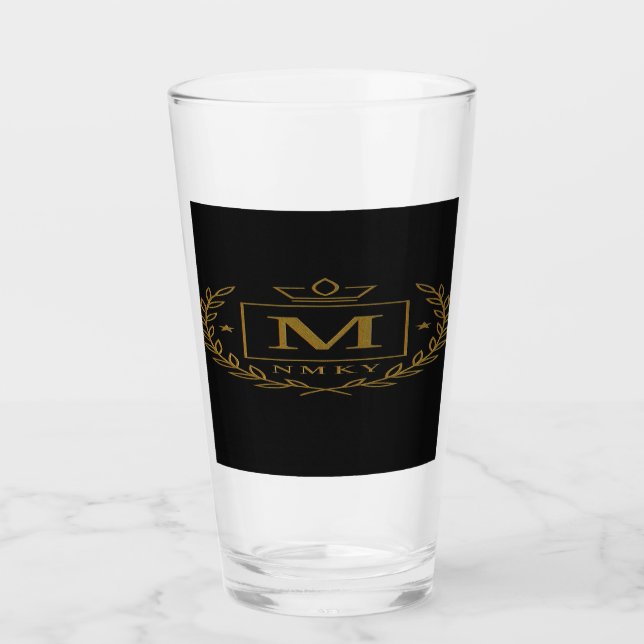 Copo De Pint "Emblema Real NMKY – Design de Brasão com Monogram (Frente)