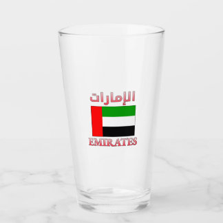 Copo De Pint Emirates UAE Flag الإمارات Arabic & English Cool