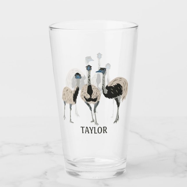 Copo De Pint Emus Bird Personalizados (Frente)