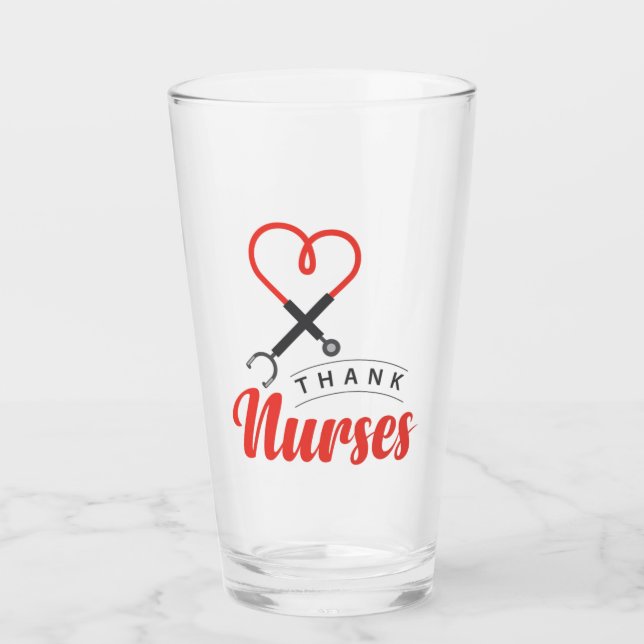 Copo De Pint Enfermeiros Obrigados (Frente)